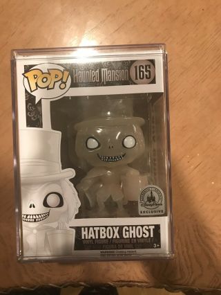 Funko Pop 165 Haunted Mansion Hatbox Ghost Disney Parks Exclusive In Stacker