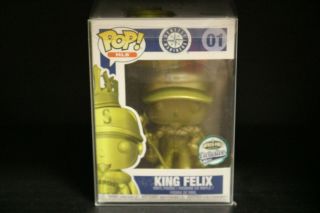 Funko Pop Vinyl Figure Mlb Seattle Mariners King Felix (gold) Le34 Check Pics