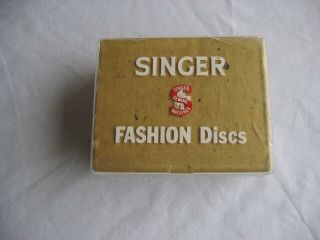 Vtg - 25 Total - Singer Touch & Sew Fashion Discs Deluxe Flat Sewing Cams