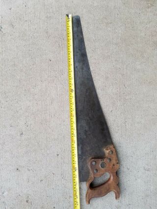 Henry Disston & Sons Philadelphia Saw 26” Blade Very Rare Antique Vintage Tool