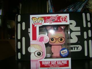 Funko Pop A Christmas Story Flocked Bunny Suit Ralphie Gemini Excl - With Popstack