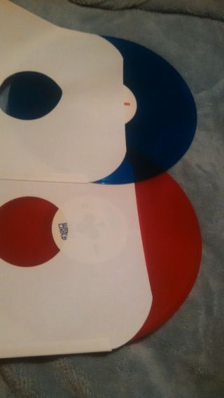 RYAN ADAMS: GOLD 2 LP Limited Edition PROMO Album Red and Blue Vinyl numbered 3