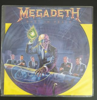 Megadeth Signed Rust In Peace Picture Disc Rare