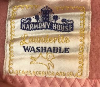 Vintage Wool Blanket King Size Satin Trim Pink Washable Harmony House Binding