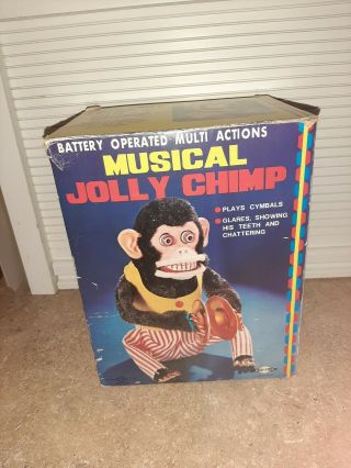 Vintage Daishin Musical Jolly Chimp In Toy Story 3 Cymbal Monkey Box