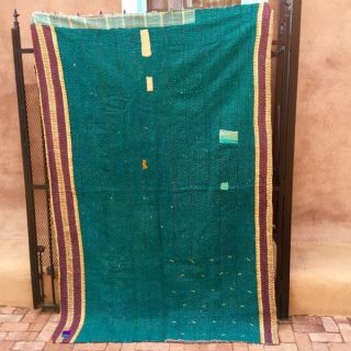 26 Vintage Top Quality Throw Blanket Kantha Gudri Quilt Rug Curtain Wallhanging