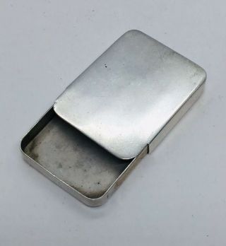 Tiffany & Co.  Vintage Sterling Silver Slide Pill Box