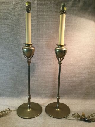 Chapman " Cradled Urn " Buffet Lamps (pair) _1985 Estate