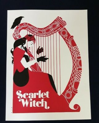 The Scarlet Witch Mondo Print Poster David Aja Limited 125 18x24
