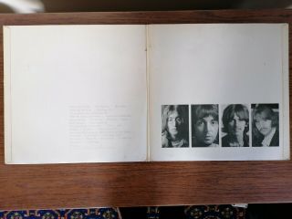THE BEATLES.  WHITE ALBUM.  MONO TOP LOADER.  LOW NO.  0078605.  EX COND AND AUDIO. 3
