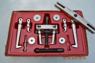 Vintage Snap - On Combination Puller Set W282b With 2 Yokes And Tray