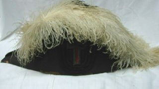 Antique Mid 1800s Military Civil War Medic? Feathered Beaver? Cap Hat