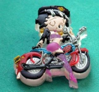 Betty Boop Winking Motorcycle Babe Pin Last One