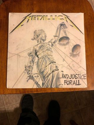 Metallica And Justice For All Vinyl Records Lp Album Usa 1988 Orig