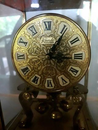 Vintage Kundo Anniversary Clock Brass Key Made In West Germany