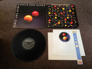 Paul Mccartney Wings Venus & Mars Stunning Orig Vinyl Posters Stickers Beatles