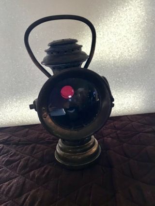 Vintage Neverout Insulated Kerosene Safety Lamp Rose Mfg Carriage Bicycle