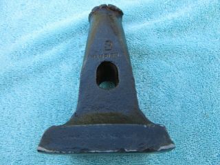 Vintage Champion Blacksmith/anvil/forge 3 " X 3 " X Flatter Hammer Head/ 4.  8 Lbs.