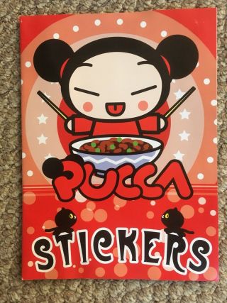 Pucca Funny Love Coloring Book With Stickers - Anime Manga Sticker Book