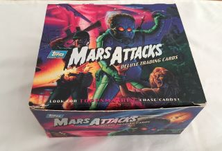 Topps 1994 Mars Attacks Archives Deluxe Trading Cards Box 36 Packs