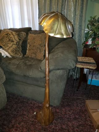 Faux Bois Floor Lamp By Chapman Manufacturing 1980 
