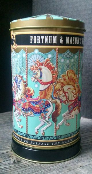 Fortnum & Mason Carousel Tea Tin With Music Box