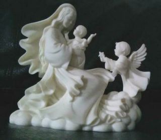 Peace On Earth Figurine Virgin Mary Baby Jesus Angel Star Millennium Roman 1995