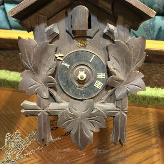 Vintage Schatz Germany 8 Day Cuckoo Clock,  Great,  Made In Germany