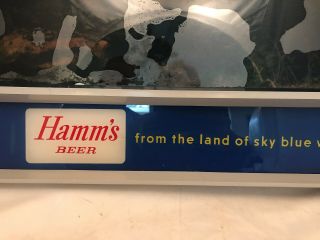 Vintage 1959 Hamm ' s Rippler Motion Lake Beer Brewery Sign Scene ‘o Rama 3