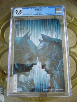 2018 Dc Comics Batman 50 Jim Lee Variant Catwoman Wedding Cgc 9.  8