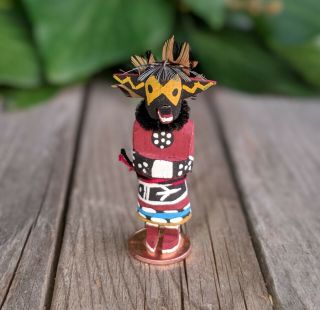 Hopi Kachina Doll Mini Hand Made Wood Racer Snake Native Katsina Navajo Zuni