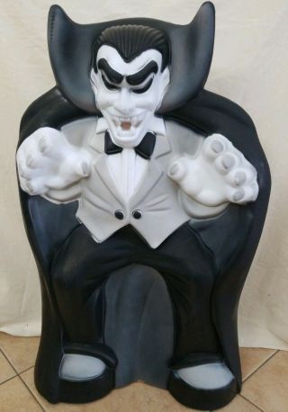 Vintage Empire Halloween Dracula/vampire Plastic Blow Mold Decoration 36 " Tall