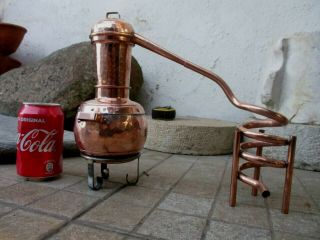 Vintage Distillery Alambicco Alembic Still Moonshine & Whiskey Copper 0,  8 Litres