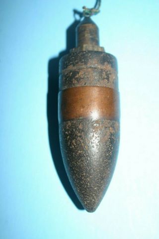 Unqiue Antique Vintage Brass Cast Iron Plumb Bob Mason Level Tool 5” 1 Lb