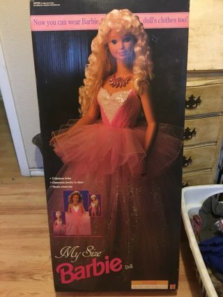 Vintage My Size Barbie Doll Mattel Princess
