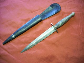 Vintage Fairbairn - Sykes Commando Sword Dagger Knife Sheffield England