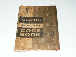 Vtg Curtis Industries Auto Key Code Book 19th Ed Foreign & Domestic Locksmith
