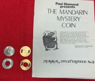 Scarce Vintage Magicians - The Mandarin Mystery Coin Magic Trick By Paul Diamond 2