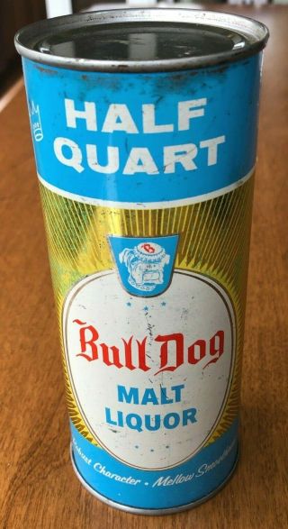Bull Dog Malt Liquor 16 Oz Flat Top,  Drewery 