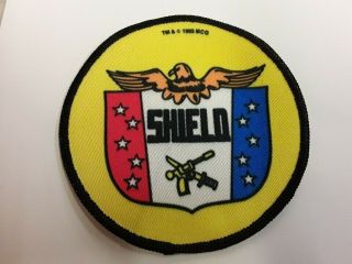 Vintage 80s 4 " Inch Sew On Patch 1985 Marvel Nick Fury Agent Of S.  H.  I.  E.  L.  D.