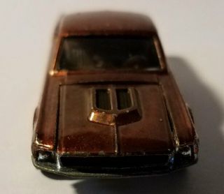 Vtg Hotwheel Redline " Custom Mustang " Bronze/brown Interior,  W/ Badge