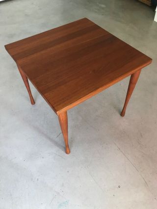 Vintage Danish Modern Hans Andersen Teak Square Side Table