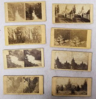 Antique Vintage Western California Views Stereoview Photograph Cards Yosemite