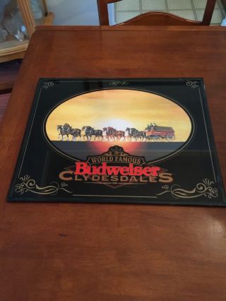 " 1995 " Framed World Famous Budweiser Clydesdale 