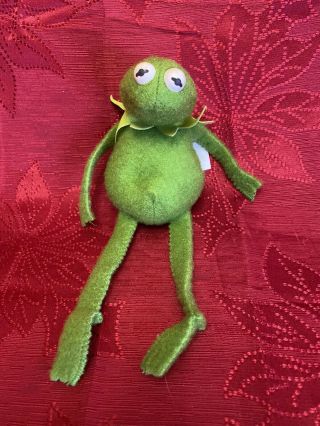 Vintage 1979 Kermit The Frog Beanbag 864 The Muppets Fisher - Price Plush