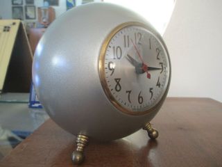 Vintage Art Deco Mid Century Sessions Electric Ball Clock & Night Light
