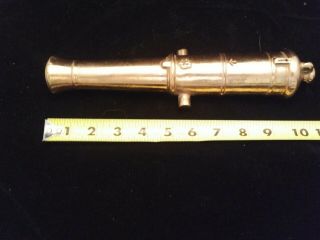 Antique Brass Signal Cannon British?,  19th Century? Salute 3