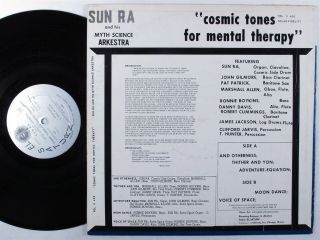 SUN RA & HIS MYTH SCIENCE ARKESTRA Cosmic Tones For Mental Therapy SATURN LP 2
