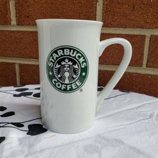 2006 Starbucks Coffee Mug 12oz White Mermaid Logo
