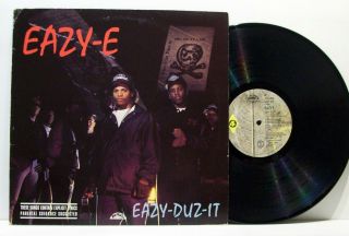 Eazy - E Eazy - Duz - It Lp Dr.  Dre Ruthless Uk Orig Gangsta Rap Nwa Mc Ren Ice Cube